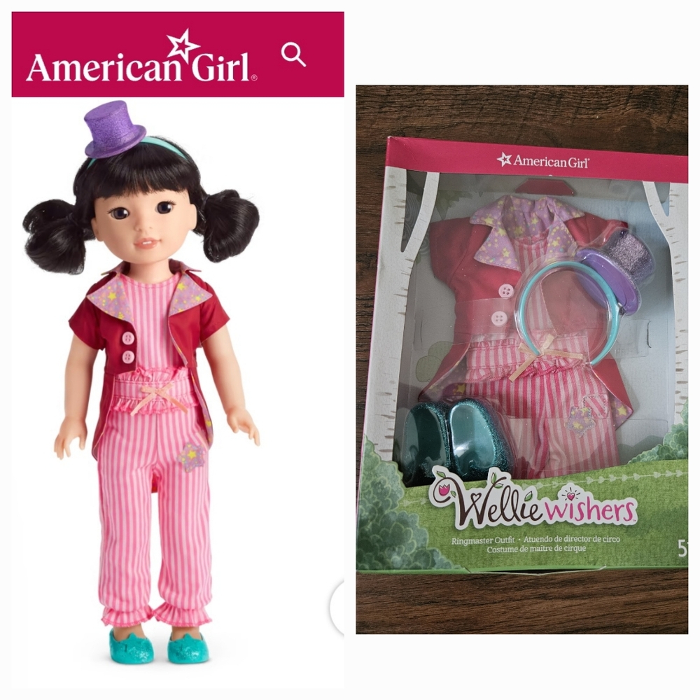 American Girl Welliewishers ringmaster doll outfit NWT